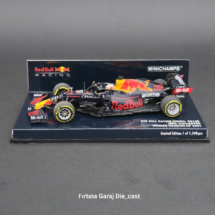 1:43 Redbull Honda RB16B Max Verstappen 2021 Dünya Şampiyonu