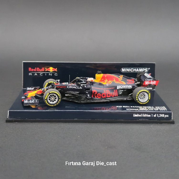 1:43 Redbull Honda RB16B Max Verstappen 2021 Dünya Şampiyonu