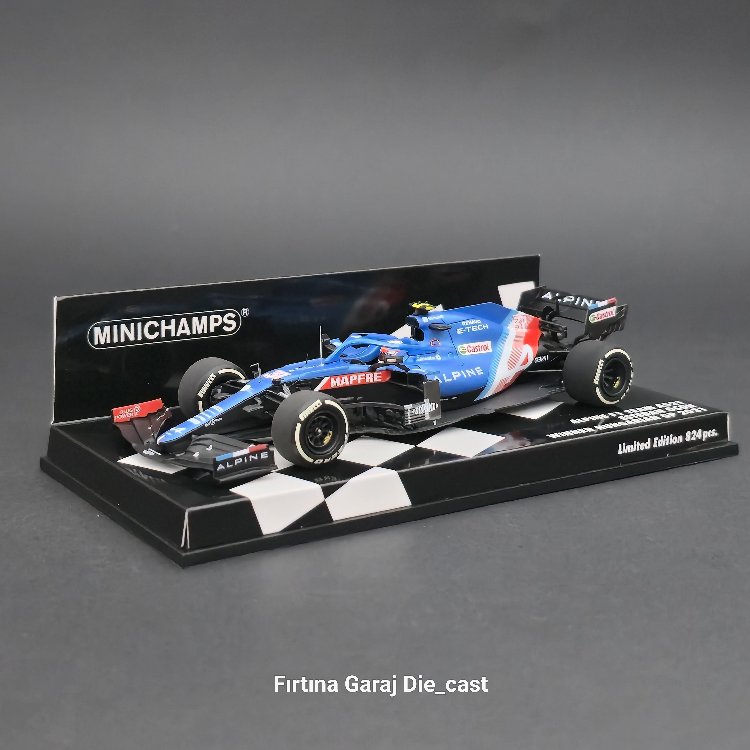 1:43 Alpine F1 A521 Ocon 2021 Macaristan GP Kazanan