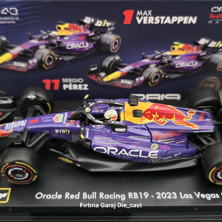 1:43 Redbull Oracle RB19 Max Verstappen 2023 Formula1 Dünya Şampiyonu 