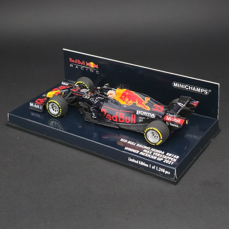1:43 Minichamps Redbull Honda RB16B Max Verstappen 2021 Dünya Şampiyonu