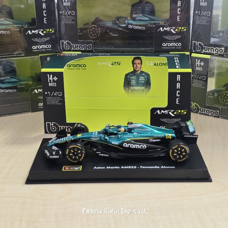 1:43 Aston Martin AMR25 Fernando Alonso 2025