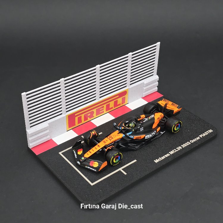 1:43 Oscar Piastri 2025 Grid Diziliş Dioraması Pilotlu Model 