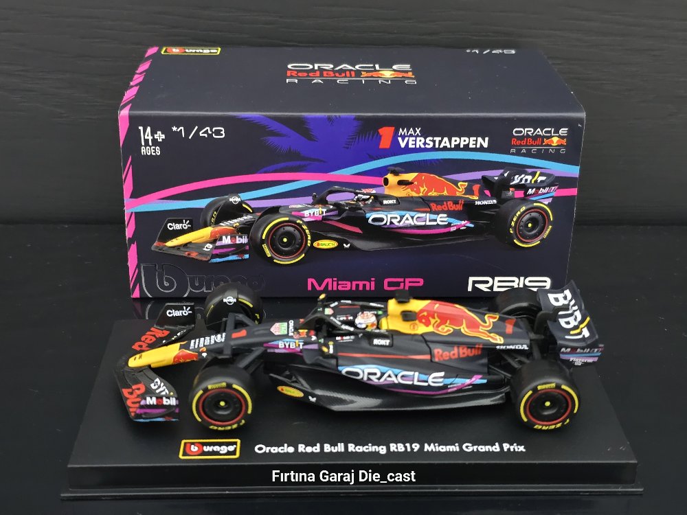 1:43 Redbull Oracle RB19 Max Verstappen 2023 Dünya Şampiyonu