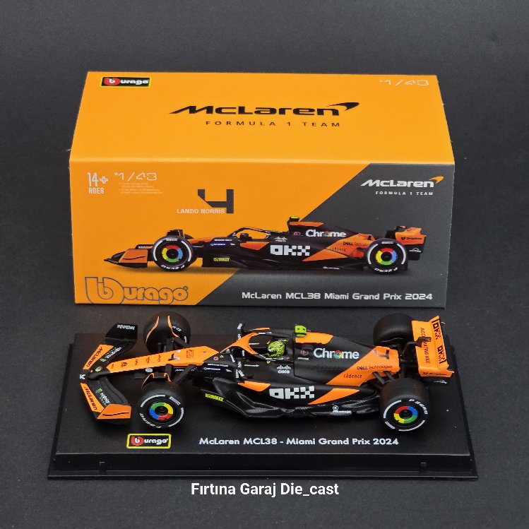1:43 Mclaren MCL38 Lando Noris 2024