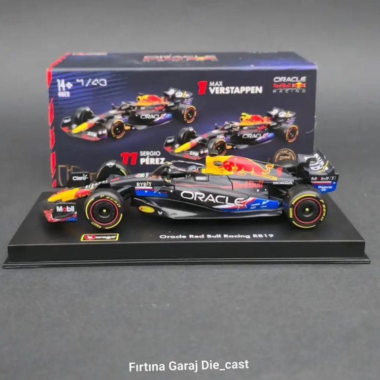 1:43 Redbull Oracle RB19 Max Verstappen 2023 Dünya Şampiyonu