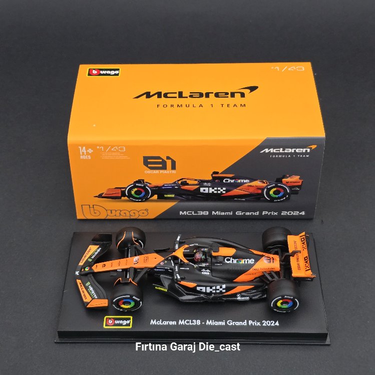 1:43 Mclaren MCL38 Oscar Piastri 2024