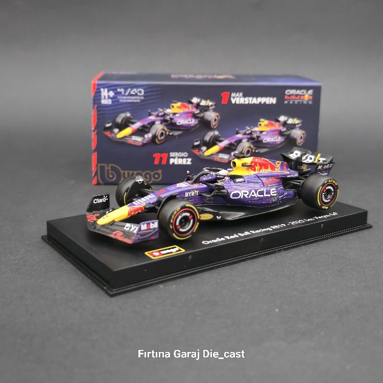 1:43 Redbull Oracle RB19 Max Verstappen 2023 Formula1 Dünya Şampiyonu 