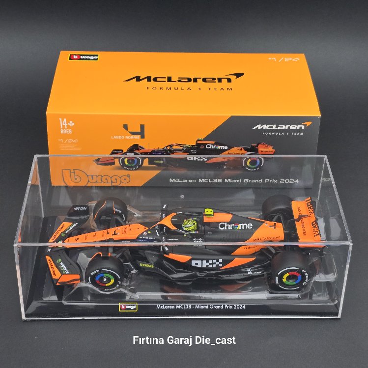 1:24 Mclaren MCL38 Lando Noris 2024