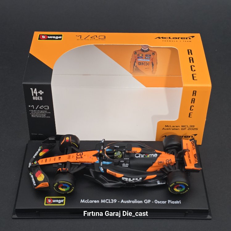 1:43 Mclaren MCL39 Oscar Piastri 2025