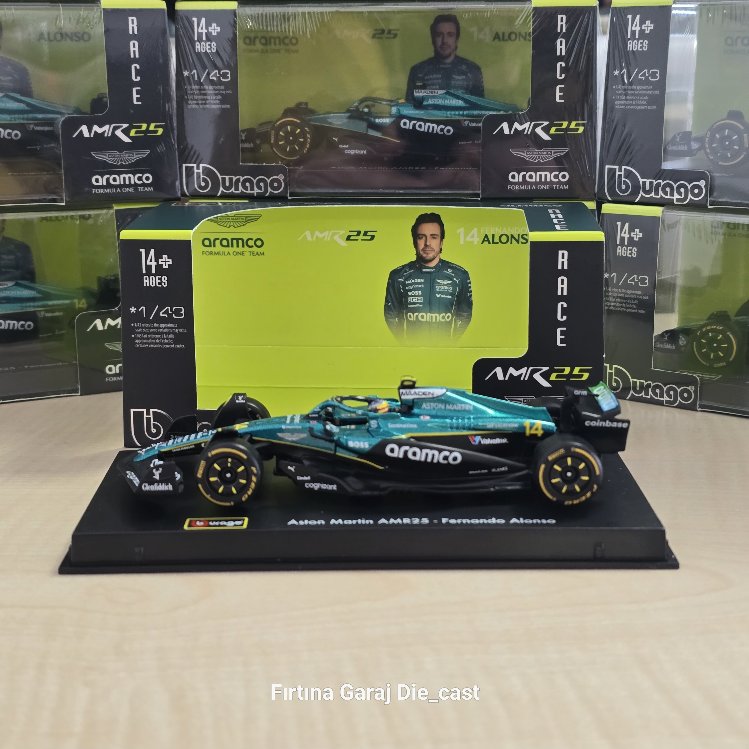 1:43 Aston Martin AMR25 Fernando Alonso 2025
