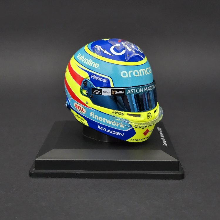 1:5 Fernando Alonso Aston Martin 2025 Kask Figürü 