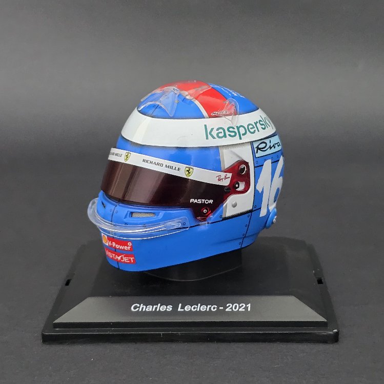 1:5 Charles Leclerc 2021 Monaco GP Kask Figürü 