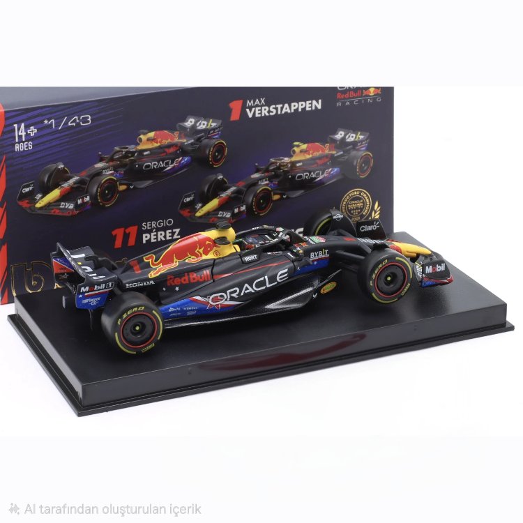 1:43 Redbull Oracle RB19 Max Verstappen 2023 Formula1 Dünya Şampiyonu 