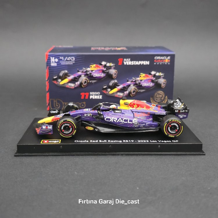 1:43 Redbull Oracle RB19 Max Verstappen 2023 Formula1 Dünya Şampiyonu 