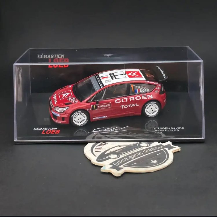 1:43 Citroen C4 WRC S.Loeb 2007 Dünya Ralli Şampiyonu 