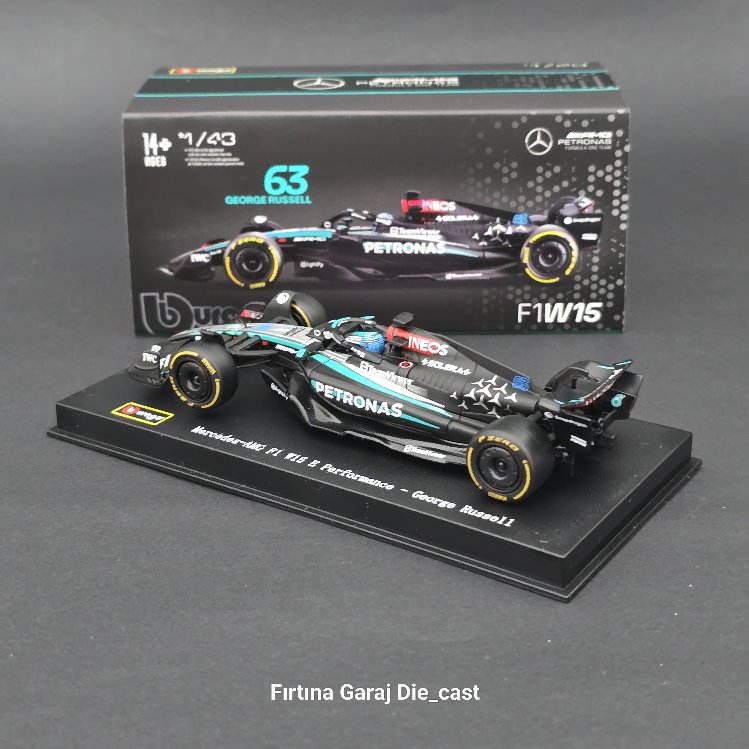 1:43 Mercedes AMG W15 George Russell 2024