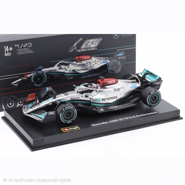 1:43 Mercedes AMG W13 George Russell 2022
