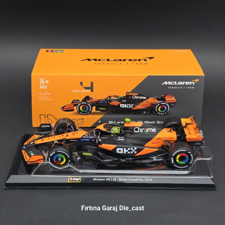 1:24 Mclaren MCL38 Lando Noris 2024