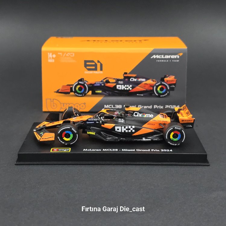 1:43 Mclaren MCL38 Oscar Piastri 2024