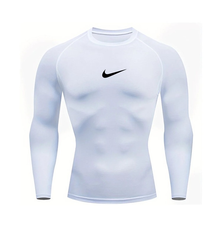 Nike Beyaz Uzun Kollu Compression T-Shirt