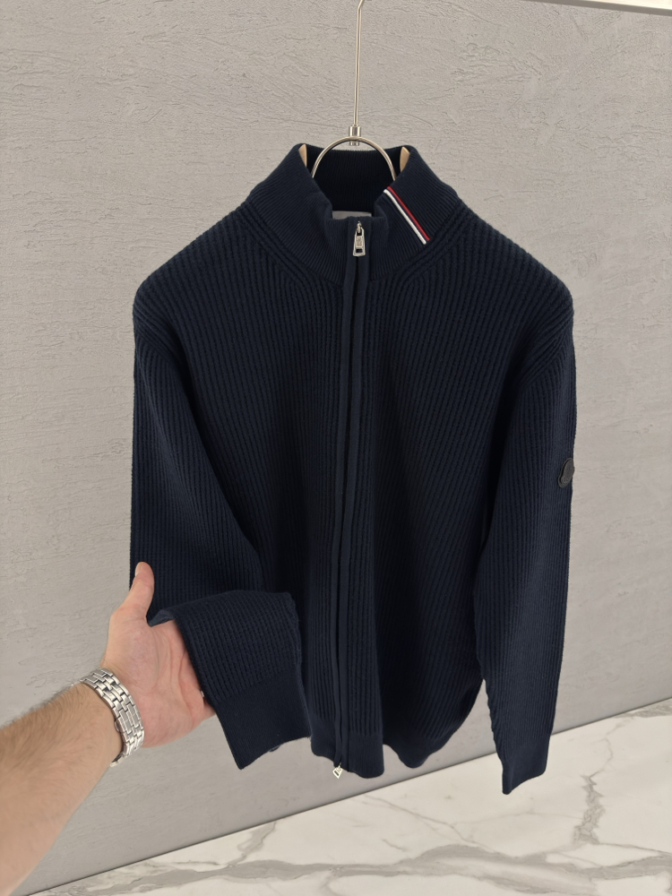 MONCLER İthal Full Zip Triko (Lacivert)