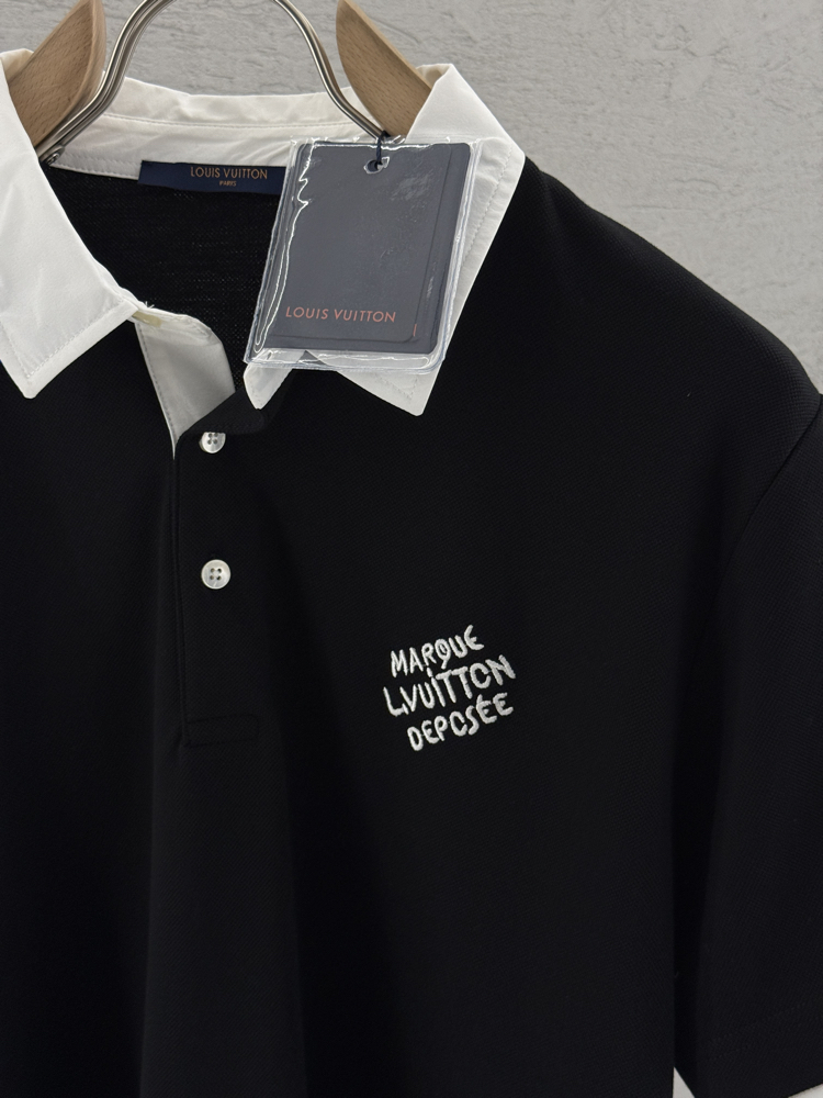 LOUIS VUITTON Premium Polo Yaka (Siyah)