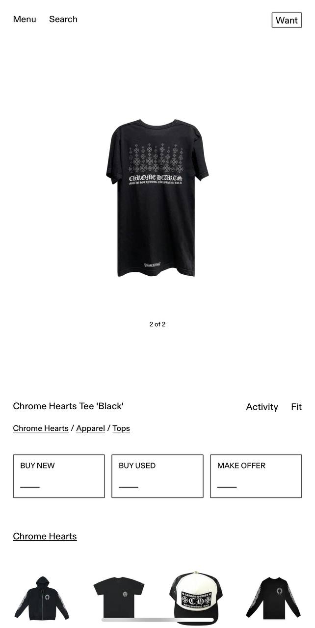 CHROME HEARTS T Shirt (Special)
