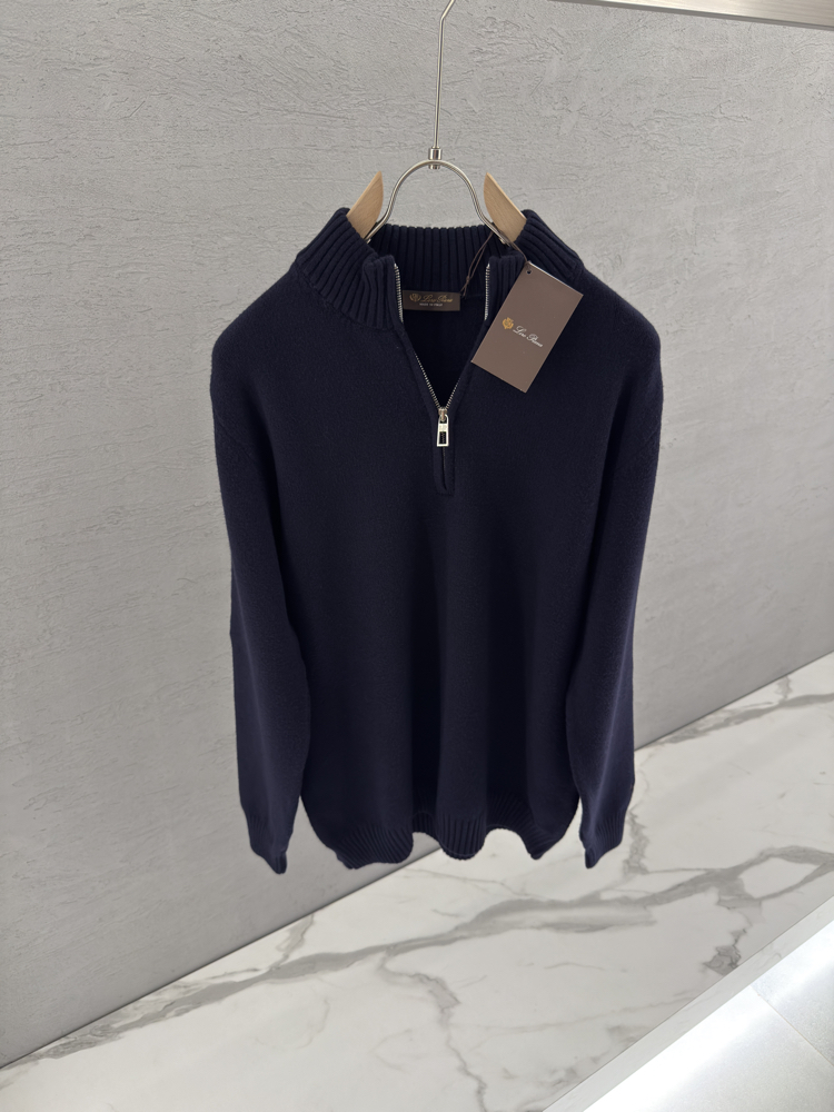 LORO PIANA Premium Half Zip (Lacivert)