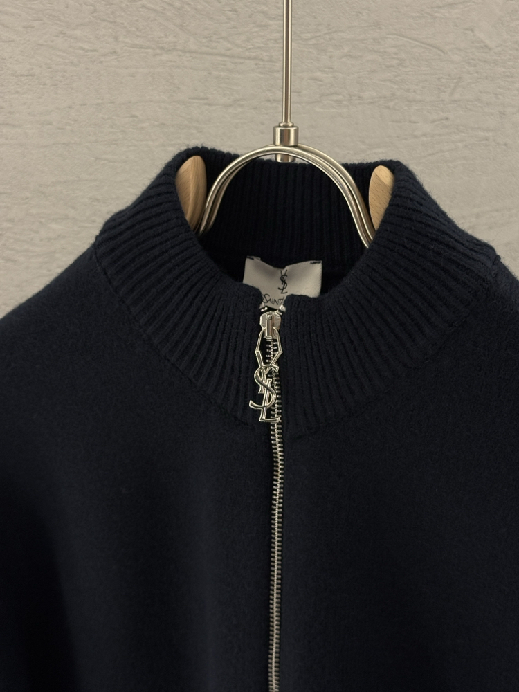 SAINT LAURENT İthal Full Zip (Lacivert)
