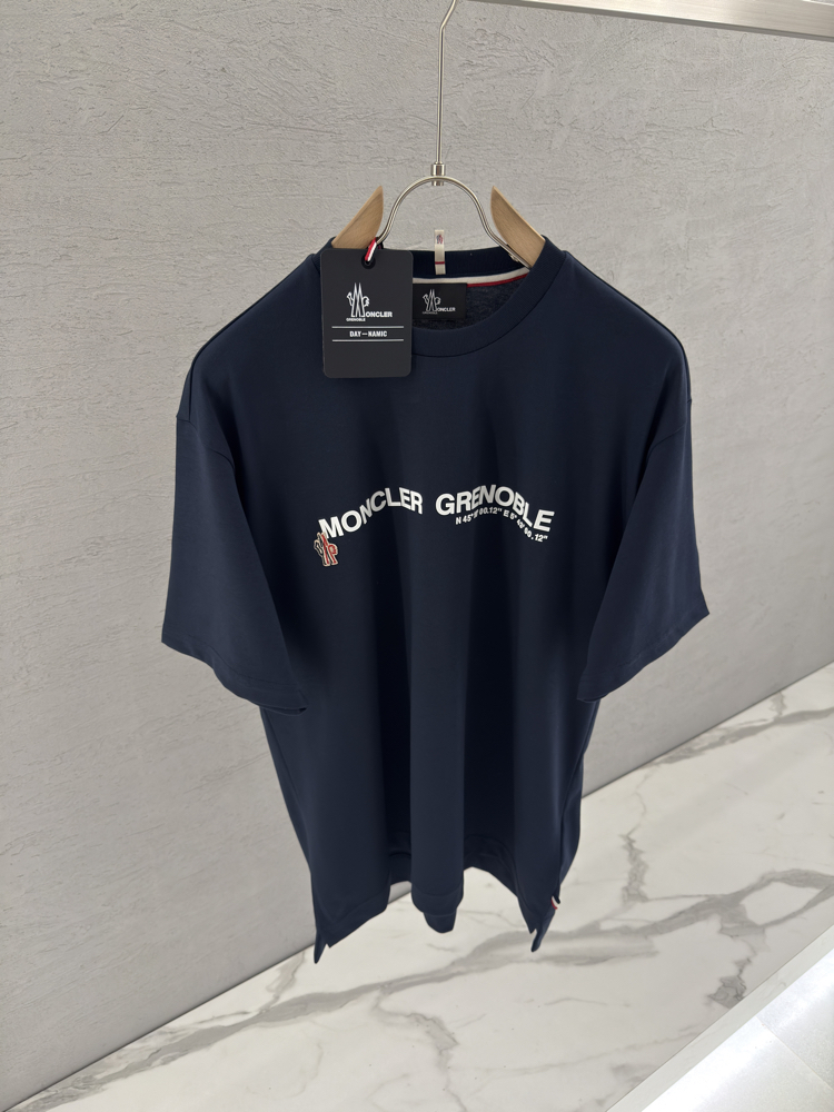 MONCLER İthal T Shirt (Lacivert-Özel Kumaş)
