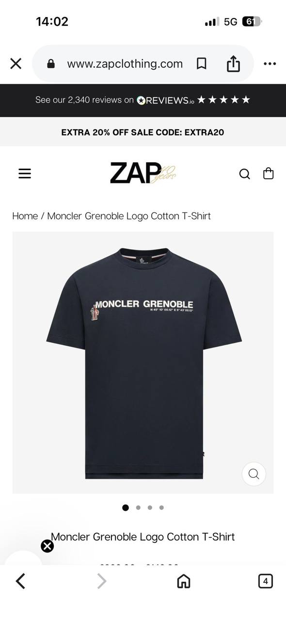 MONCLER İthal T Shirt (Lacivert-Özel Kumaş)