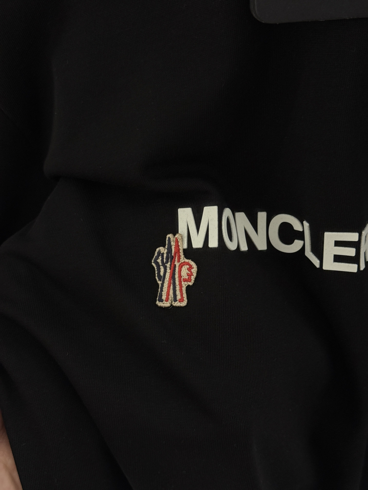 MONCLER İthal T Shirt (Siyah-Özel Kumaş)