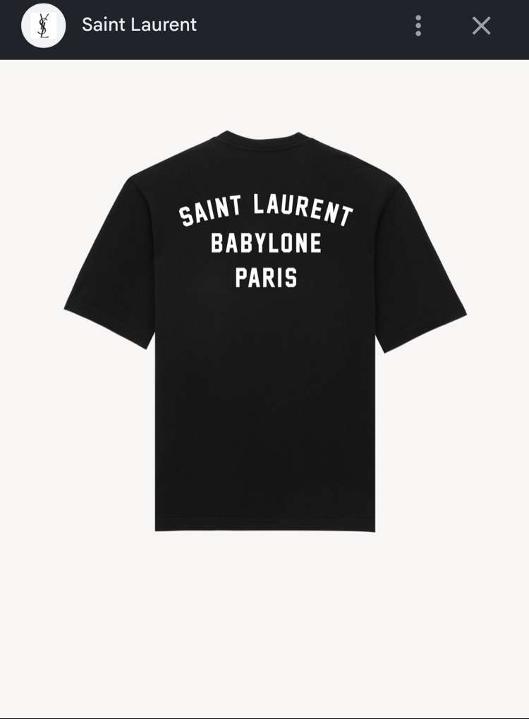 SAINT LAURENT Premium T Shirt