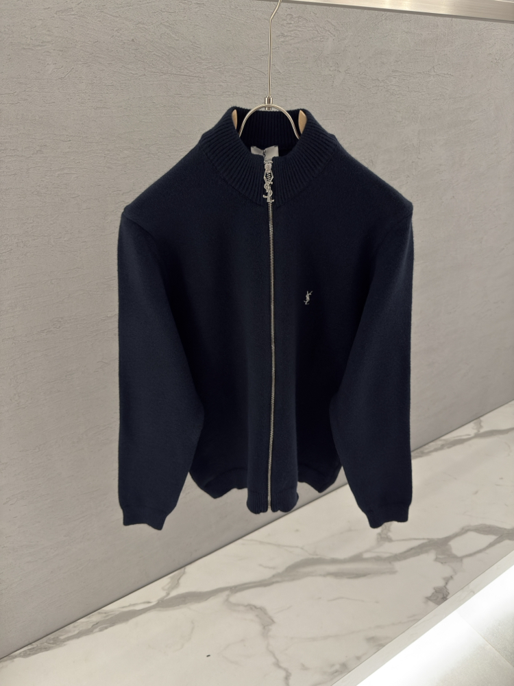 SAINT LAURENT İthal Full Zip (Lacivert)