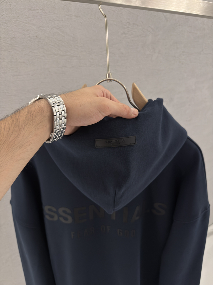 ESSENTIALS Premium Hoodie (Lacivert)