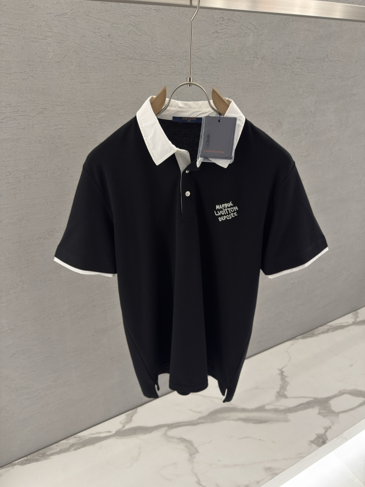 LOUIS VUITTON Premium Polo Yaka (Siyah)