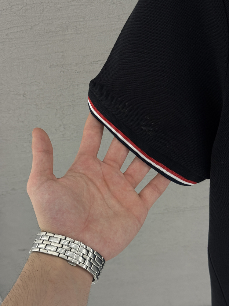 MONCLER Premium Polo Yaka (Siyah-Slim Fit)