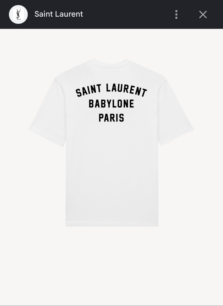 SAINT LAURENT Premium T Shirt 