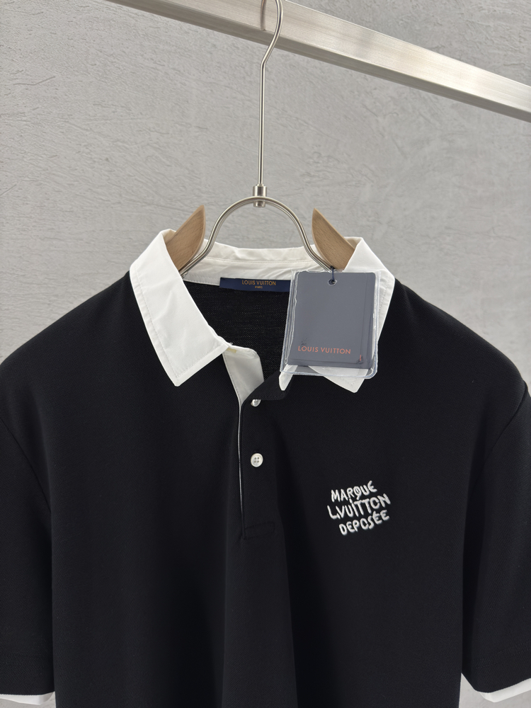 LOUIS VUITTON Premium Polo Yaka (Siyah)