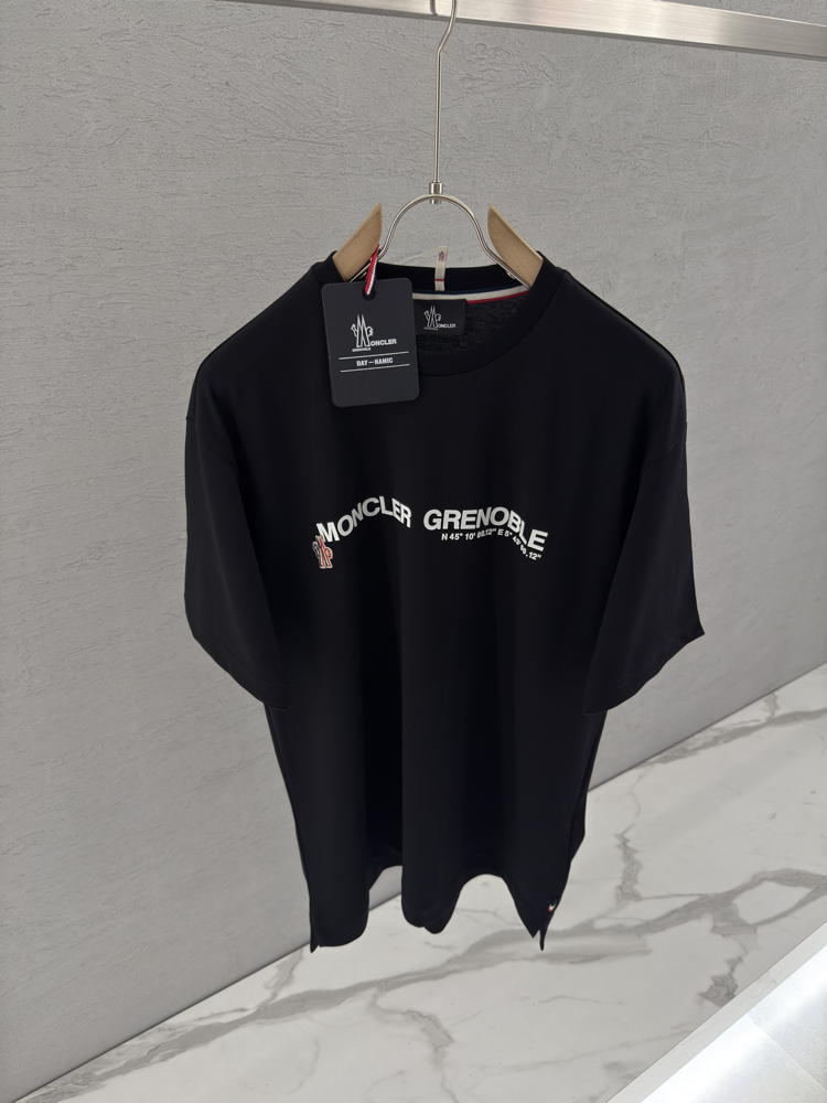 MONCLER İthal T Shirt (Siyah-Özel Kumaş)
