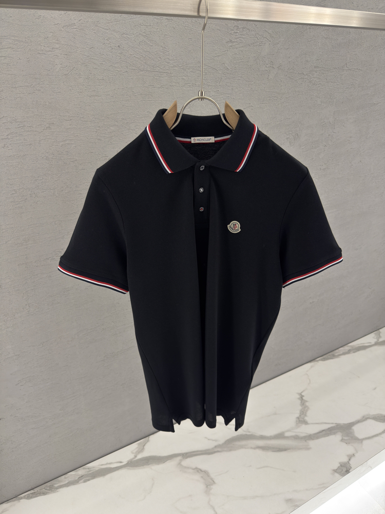 MONCLER Premium Polo Yaka (Siyah-Slim Fit)