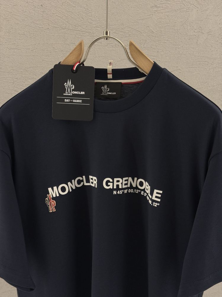 MONCLER İthal T Shirt (Lacivert-Özel Kumaş)