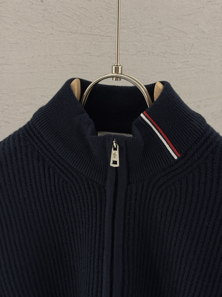 MONCLER İthal Full Zip Triko (Lacivert)