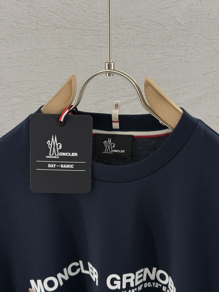 MONCLER İthal T Shirt (Lacivert-Özel Kumaş)
