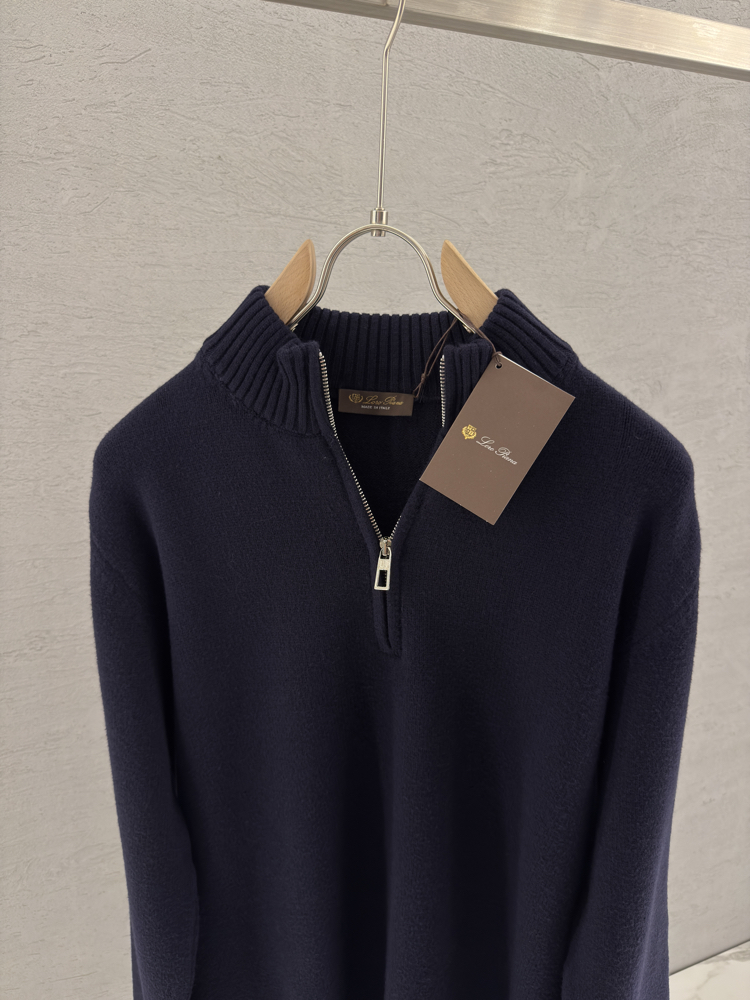 LORO PIANA Premium Half Zip (Lacivert)