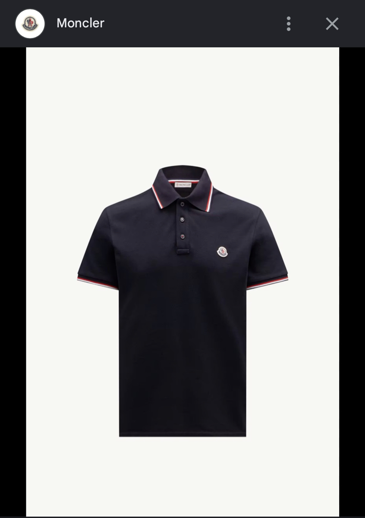 MONCLER Premium Polo Yaka (Siyah-Slim Fit)