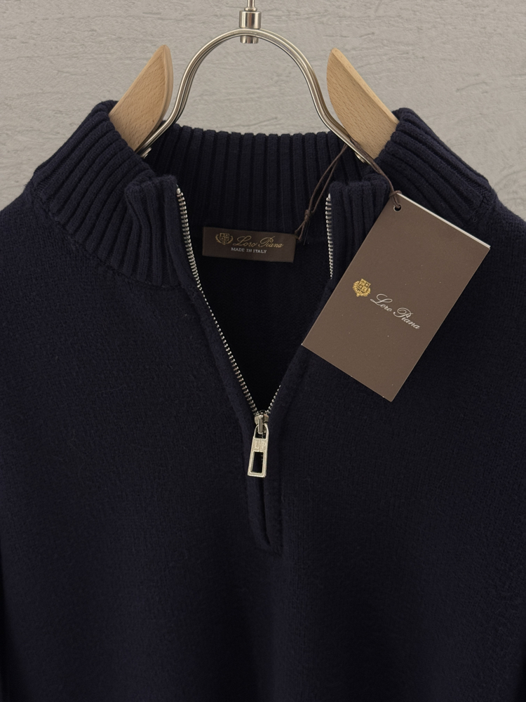 LORO PIANA Premium Half Zip (Lacivert)