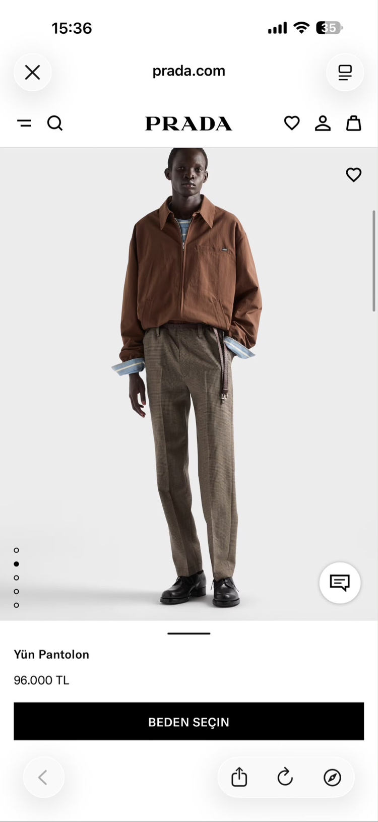 PRADA İthal Kumaş Pantolon (Regular Kalıp)