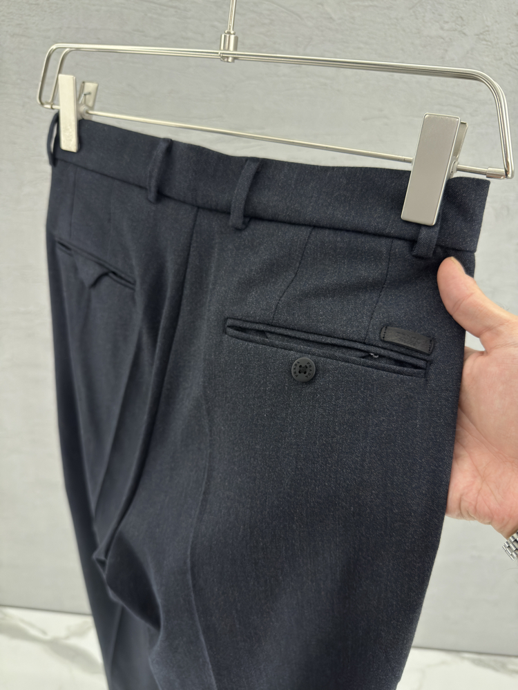 PRADA İthal Kumaş Pantolon (Regular Kalıp-Lacivert)